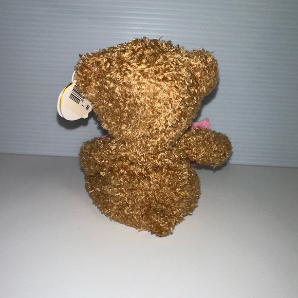 Ty Beanie Babies Plush Bear Brown Pink NEW “You’re A Sweetie” Love Valentines - Picture 4 of 14